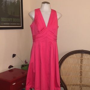 CK Fit & Flare Dress with Pleats